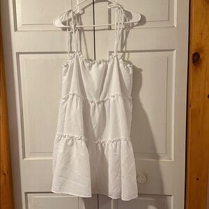 Fashion Nova Ruffled White Dress